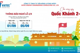 Thông báo Nghỉ lễ Quốc Khánh (2/9/2022)