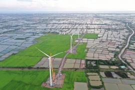 Nhà máy điện gió Kosy Bạc Liêu vận hành thương mại